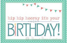 Happy Birthday Printable Card PDF