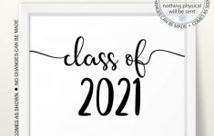 Printable Class Of 2021 Graduation Sign Senior Pictures