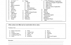 Printable Driver Vehicle Inspection Report Form Fill