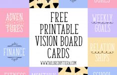 Vision Board Cards Setting And Maintaining Goals