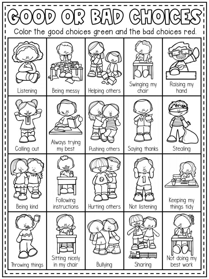 16 Being A Good Citizen Worksheet Kindergarten Chart