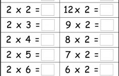 2 Times Table Worksheets To Print 2 Times Table