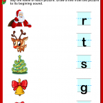 30 Beginning Sounds Worksheets For Little Ones Kitty  From Christmas Beginning Sounds Worksheets