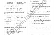 A Christmas Carol Movie Worksheet ESL Worksheet By