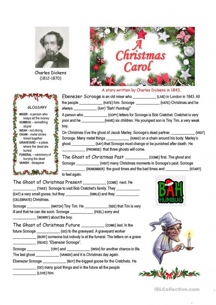 A Christmas Carol Plot Diagram Worksheet 