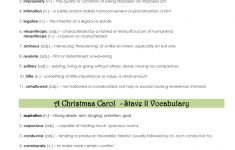 A Christmas Carol Stave 1 Vocabulary