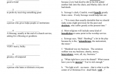 A Christmas Carol Stave 1 Worksheet