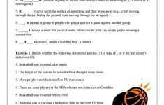 Basketball Worksheet Free ESL Printable Worksheets Made