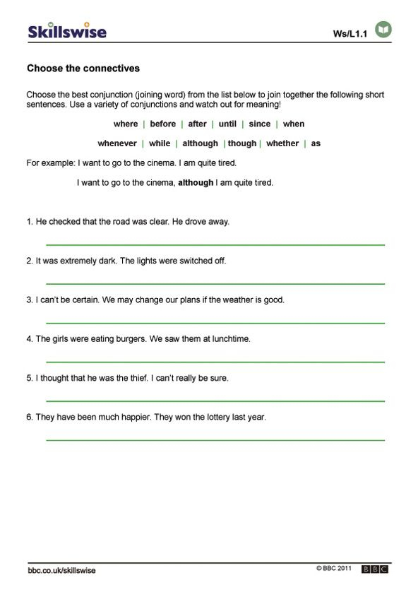 Bbc Skillswise Printable Worksheets Learning How To Read