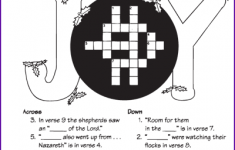 Birth Of Jesus Christmas Crossword Kids Korner