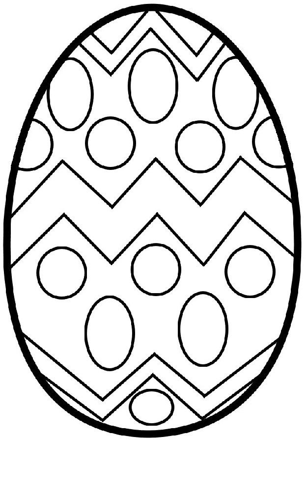 Blank Easter Egg Template To Print Coloring Sheets