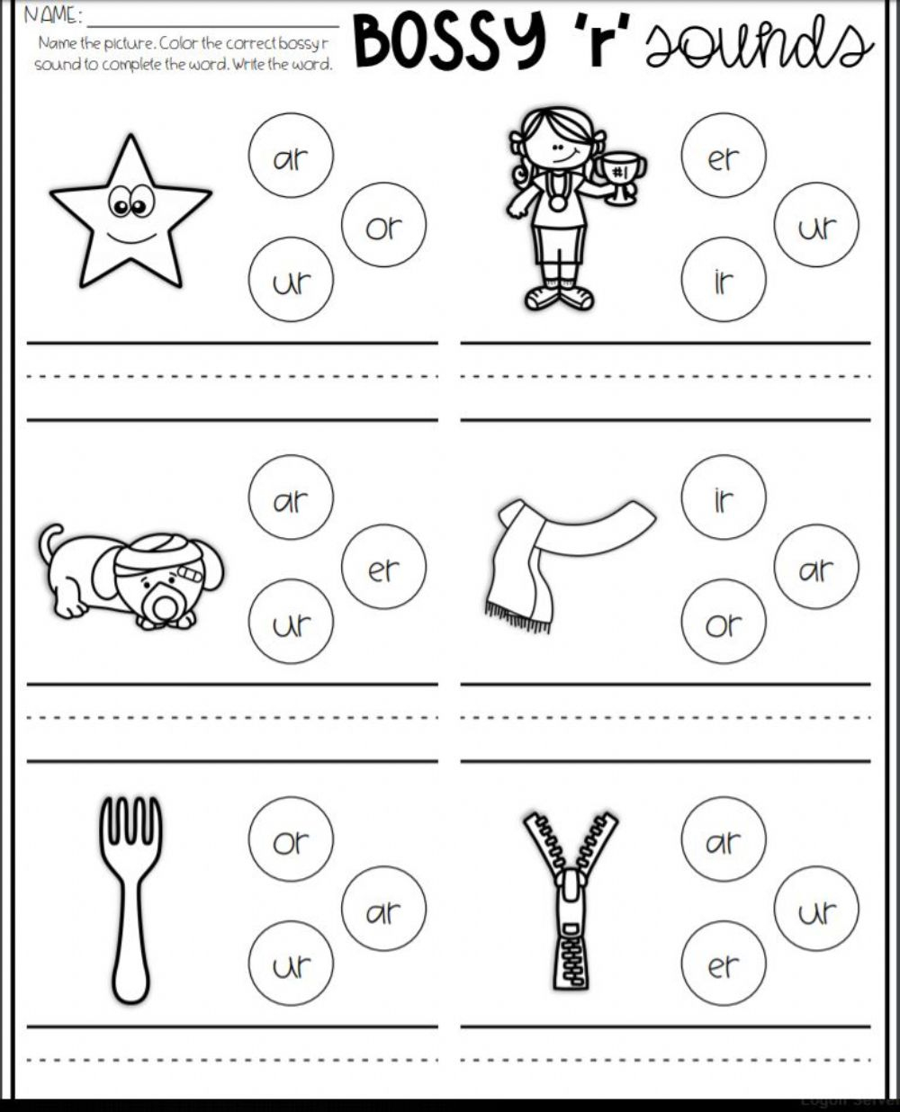 Free Printable Bossy R Worksheets AlphabetWorksheetsFree