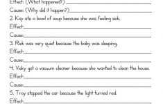 Cause And Effect Worksheet Have Fun Teaching