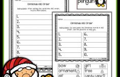 Christmas ABC Order Center And Worksheets Abc Order