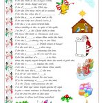 Christmas Alphabet English ESL Worksheets For Distance  From Free Printable Christmas Alphabet Worksheets