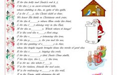 Christmas Alphabet English ESL Worksheets For Distance