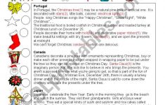 CHRISTMAS AROUND THE WORLD ESL Worksheet By S lefevre