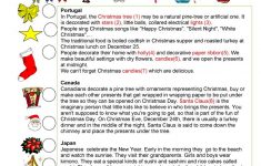 Christmas Around The World Worksheet Free ESL Printable