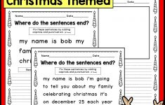 Christmas Capitalization And Punctuation Practice