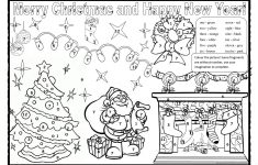 Christmas Colouring 2 English ESL Worksheets For