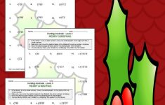 Christmas Dividing Decimals Worksheets Printable And