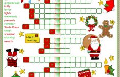 Christmas Fun Crossword Worksheet