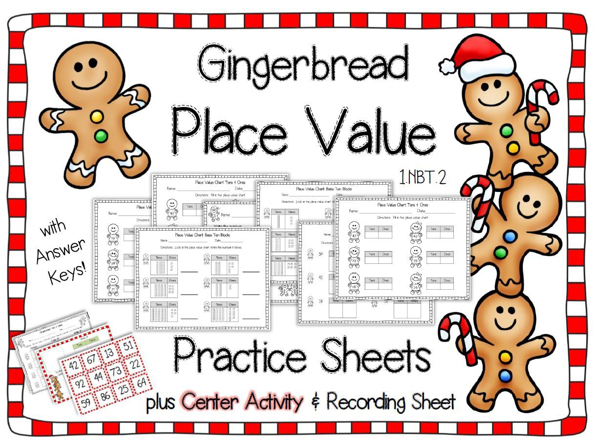 Christmas Place Value Gingerbread Christmas Math