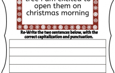 Christmas Punctuation Sentence Practice