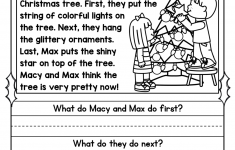 Christmas Reading Comprehension Worksheets 4th Grade