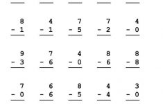 Christmas Single Digit Subtraction Worksheet Have Fun