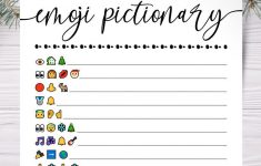 Christmas Song Emoji Game Worksheet