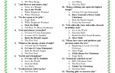 Christmas Songs Worksheet Answers AlphabetWorksheetsFree