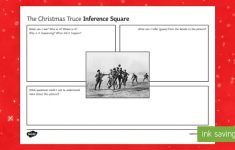 Christmas Truce Inference Square Worksheet Activity Sheet