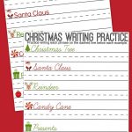 Christmas Writing Practice Sheets A Mom S Take From Christmas Handwriting Practice Worksheets