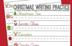 Christmas Writing Practice Sheets A Mom s Take