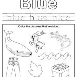 Color Blue Worksheet Color Worksheets Color Worksheets