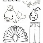 Color Blue Worksheets For Preschool Blue Things Colouring