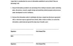 Confidentiality Agreement Form Template Business