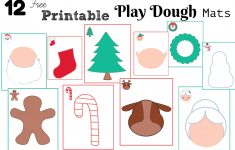 Counting Down To Christmas Play Dough Sensory Mats