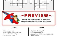 Crossword Puzzle Super Teacher Worksheets