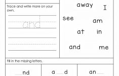 Dolch Pre Primer Sight Words Activities Sight Word