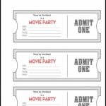 Editable Ticket Template Free Addictionary