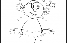 Elf Dot To Dot Christmas Coloring Pages Free Christmas