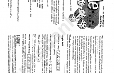 Farkle Score Sheet And Rules Printable Pdf Download