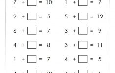 Find The Missing Addend Worksheets Missing Addend First