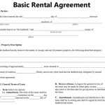 Free Blank Lease Agreement Basic Rental Agreement