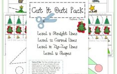 FREE Christmas Cutting Practice Pack Cut It Out