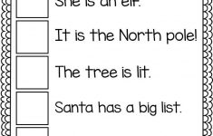 Free Christmas No Prep Worksheets Reading Worksheets