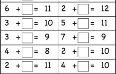 Free Missing Addend Worksheets Pictures 1st Grade Free