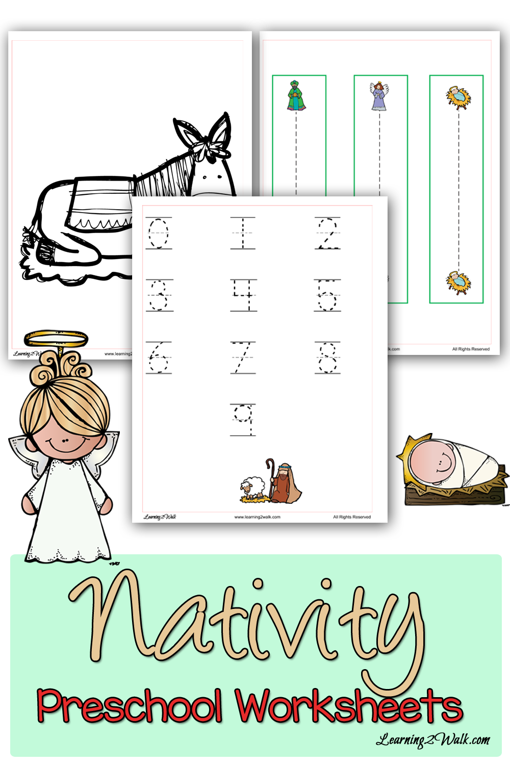 Free Nativity Preschool Worksheets Thrifty Homeschoolers